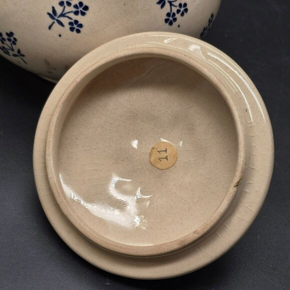 Vintage Johnson Brothers Sugar Pot Blue & Cream Floral Ceramic England Dh1351 - Picture 7 of 10